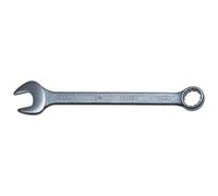 C.K Tools 19mm Metric Combination Spanner, Chrome Vanadium Steel, DIN 3113 | Drop Forged, Hardened and Tempered for Durability, Heavy Duty Chrome Plating, 12° Offset Bi-Hex Ring, 230mm Overall Length