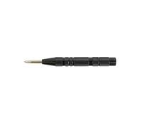 C.K Tools Automatic Centre Punch and Center Punch for Metal, Wood and Plastic, Adjustable Spring Loaded Marking Tool, Hammerless One Hand Drill Hole Starter, Knurled Steel Body, Workshop Use, CK T3595