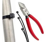 C.K Tools Cable Tie Installation Cutter, Tensioning & Flush Cut Pliers for Plastic Cable Ties, Patented Grip, Premium Japanese Steel, for Professional Electricians, Aerospace, Data Cabling, CK T3970