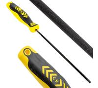 C.K Tools Chainsaw File 175mm 5.5mm Round Second Cut, High Carbon Black Oxide Steel, Ergonomic Two Component Grip, Secure Tang Bond, Lanyard Compatible, Chainsaw Sharpening, Forestry Use, CK T0079A 55