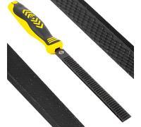 C.K Tools File Rasp 150mm Double Sided Flat, Bastard Rasp & Bastard Cut, High Carbon Black Oxide Steel, Ergonomic Two Component Grip, Secure Tang Bond, Lanyard Compatible for Versatile Use CK T0106A 6