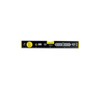 C.K Tools Heavy Duty Aluminium Box Spirit Level 400mm, 0.5mm/m, 2 Vials | 300° Curved Horizontal Viewing, 150° Vertical Visibility, Reinforced Supports, Rubberised End Caps, Integrated Metric Scale