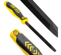 C.K Tools Saw File Standard 150mm Three Square Tapered Point, High Carbon Black Oxide Steel, Ergonomic Two Component Grip, Secure Tang Bond, Lanyard Compatible, Saw Sharpening and Filing, CK T0074A 6