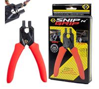 C.K Tools Snip n’ Grip Cable Tie Cutter & Holder - FOD Engineered Head - Retain Cut Ends - High-Carbon Steel - Flush Cut for 2.5/3.6/4.8mm Ties, Professional Drop Prevention Tool, CK T2241