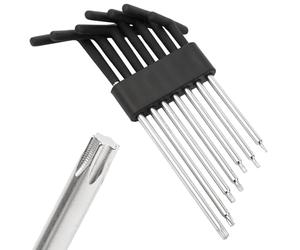 C.K Tools T-Handle Torx Key Set 7 Piece, Long Reach Star Wrenches, Chrome Vanadium Tips, Anti Slip PVC Grip, C45 Steel Shafts, Sizes T10 T15 T20 T25 T27 T30 T40, Mechanics, Workshop Engineers CK T4419