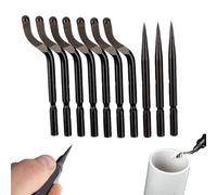 C.K Tools Universal Deburring and Scribing Tips Set, 7 x HSS Deburr Tips, 3 x HSS Scribe Tips, PVC Storage Case, Spares for C.K T2281 and Most Standard Deburring Tools, CK T2282