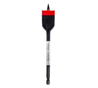 C.K Tools Vorteck Fast Flat Wood Drill Bit 25mm x 152mm, Threaded Self-Driving Tip, Impact Rated 1/4" Hex Quick Lock Shank, Heat Treated Carbon Steel, Wood Plastic Composite CK T2953-25