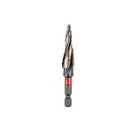 C.K Tools Vorteck HSS Cobalt Step Drill Bit 4-12mm, 5% Cobalt High Speed Steel, Hex Quick-Lock Shank for Stainless Steel, Brass and Sheet Metal Drilling, Deburring Tool for Electricians UK, T3016 4-12