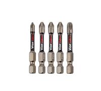 C.K Tools Vorteck Impact Screwdriver Bits PZ Mix, 50 mm Pozidriv Screwdriver Bit Set for Impact Drivers, 1/4 inch Hex Quick Lock Shank, Magnetic Torsion Zone, PZ1 PZ2 PZ3, Pack of 5 CK T4470 PZML05D5
