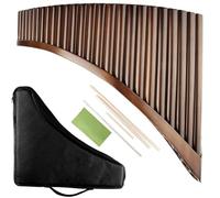C Key 25 Pipes Pan Flute Woodwind Instrument No Wooden Strips On The Bottom Surface(L)