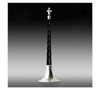 C Key Ebony Suona With Reed Core Silver-plated Adjustable Air Disc Suona Bowl Accessories Suona For Beginners