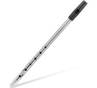 C Key Flute Metal Recorder for Beginners, Professional High Pitch Whistle Musical Instrument with Mellow Sound, Portable Lightweight