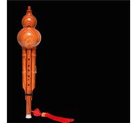 C Key Professional Grade Wooden Gourd Flute Suitable For Beginners And Adults Hulusi Set(Natural Wood Grain)