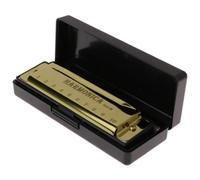 C Key Ten Hole Diatonic Harmonica Beautiful Appearance(Golden)