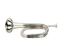 C Key Trumpet, Bb Trumpet C Trumpet Military Style Brass Beginner Instrument with Smooth Valve System for Orchestra Marching Band (Silver)