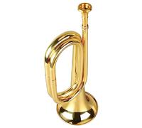C Key Trumpet, Bb Trumpet C Trumpet Military Style Brass Beginner Instrument with Smooth Valve System for Orchestra Marching Band (Gold)