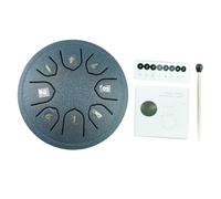 C Keys Handpan Drum with Drumsticks Set, Percussion Instrument for Yoga 4.5Inch 8 Tone Slit Drums, Steel Tongue Sound