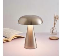 （C） LED Mushroom Lamp for Bar, Table Lamp, Luxury Hotel Cafe Lamp, Outdoor Table Lamp, Bedside Lamp, USB Charger, Night Light, Bronze