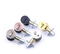 C-Level Atresia, Mortice, Channel, Double Sided Open, Tube Wells Atresia, Deadbolt, Backdrop Invisible Door Locks 1Pcs(Golden)