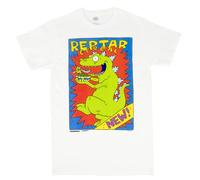 C-Life Group Rugrats Reptar Cereal T-Shirt (UK, Alpha, S, Regular, Regular) White