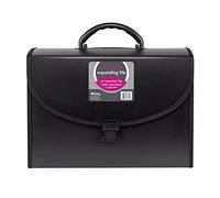 C-line 21 - Pocket Poly Expanding File with Handle includes Tabs/ Locking Closure/ Legal Size - Black