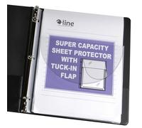 C-Line 61027 Super Capacity Sheet Protector with Tuck-in Flap, 200", Letter Size (Pack of 10)