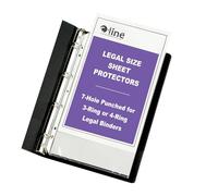 C-line 8.5 x 14 Inch Heavy Weight 7 - Hole Punched Polypropylene Sheet Protectors - Clear (Pack of 50)
