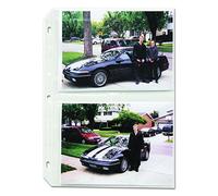 C-Line Clear Photo Pages for Four 5 x 7 Photos, 3-Hole Punched, 11-1/4" x 8-1/8" Sheets, Box of 50 (52572)