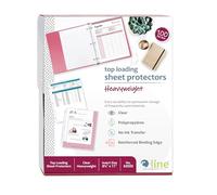 C-Line Top Loading Heavyweight Poly Sheet Protectors, Clear, 8.5 x 11 Inches, 100 per Box (62023)
