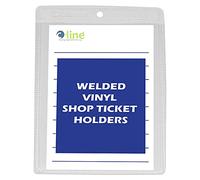C-Line Vinyl Shop Ticket Holders, Both Sides Clear, 4 x 6 Inches, 50 per Box (80046)