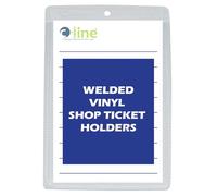 C-Line Vinyl Shop Ticket Holders, Both Sides Clear, 5 x 8 Inches, 50 per Box, (80058)