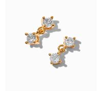 C Luxe By Claire's 18K Yellow Gold Plated Cubic Zirconia 0.5" Drop Earrings