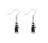 C-Minds Spenceer Reid FBI Earring TV Show C-Minds Fans Gift M-Gray Gubleer Jewelry (Spenceer Reid earring 1uk, Silver)