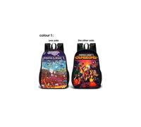 (C) Minecraft School Bag Double-sided Backpack Kids Gift