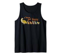C’mon Get Happy Retro Quail Family Cute Design Tank Top