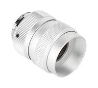 C-mount Camera Lens, Transparent Durable Aluminum Housing Advanced Optics Manual Adjustment Low Distortion 25mm F1.4 Camera Lens for Bar for Stock (Silver)