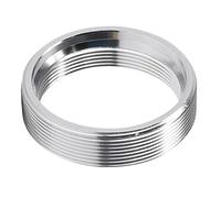 C-Mount Lens Adapter 25mm with C-C Connector, Lightweight Aluminum Alloy Extension Tube for Microscope and Security Camera Systems (White)