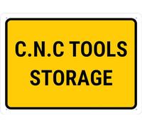C N C Tools Storage Sign Metal Rust Free Aluminum,Uvk Printing,Durable/Weatherproof Outdoor For Home for garage,bar,restaurant,living room,bedroom,kitchen,cafe 8×12 INCH