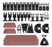 C P CHANTPOWER 112Pcs Oscillating Multi Tool Blades, Quick Release Oscillating Saw Blades with Sandpapers, Universal Oscillating Multitool Accessories Fit for Ryobi, Bosch, Dremel, Dewalt, Makita