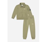 C.P. Company Boys Diagonal Fleece Tracksuit in Green - Green - 12 Yrs