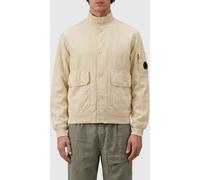C.p. Company C. P. COMPANY Broken Twill Lens Cotton and Linen Bomber Jacket - Size: M - male