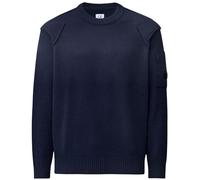 C.P Company Lambswool Lens Crewneck Sweater - Total Eclipse M M