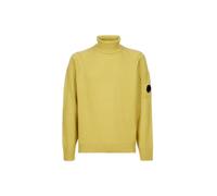 C.P. COMPANY Lambswool Roll Neck Jumper for Men, 249 Golden Palm