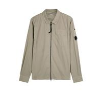 C.P. Company Lens Cotton Gabardine Overshirt - Taupe - M