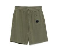 C.P. Company Lens-detail fleece cargo shorts - Green S