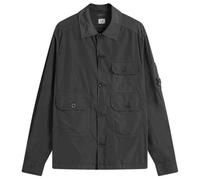 C.P. Company Men's Chrome-R Full Button Overshirt Black