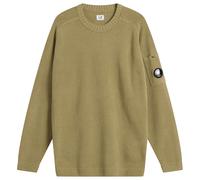 C.P. Company Men's Cotton Chenille Crewneck Lens Sweater Dried Herb