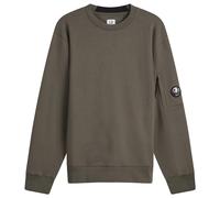 C.P. Company Men's Diagonal Raised Fleece Crewneck Lens Sweatshirt Gunmetal