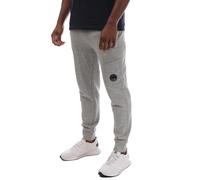 C.P. Company Mens Diagonal Raised Fleece Lens Sweatpants in Grey Cotton - Size Small