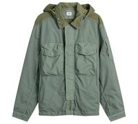 C.P. Company Men's Flatt Nylon Mixed Goggle Overshirt Laurel Wreath Medium